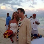 The Wedding Couple on the Beach